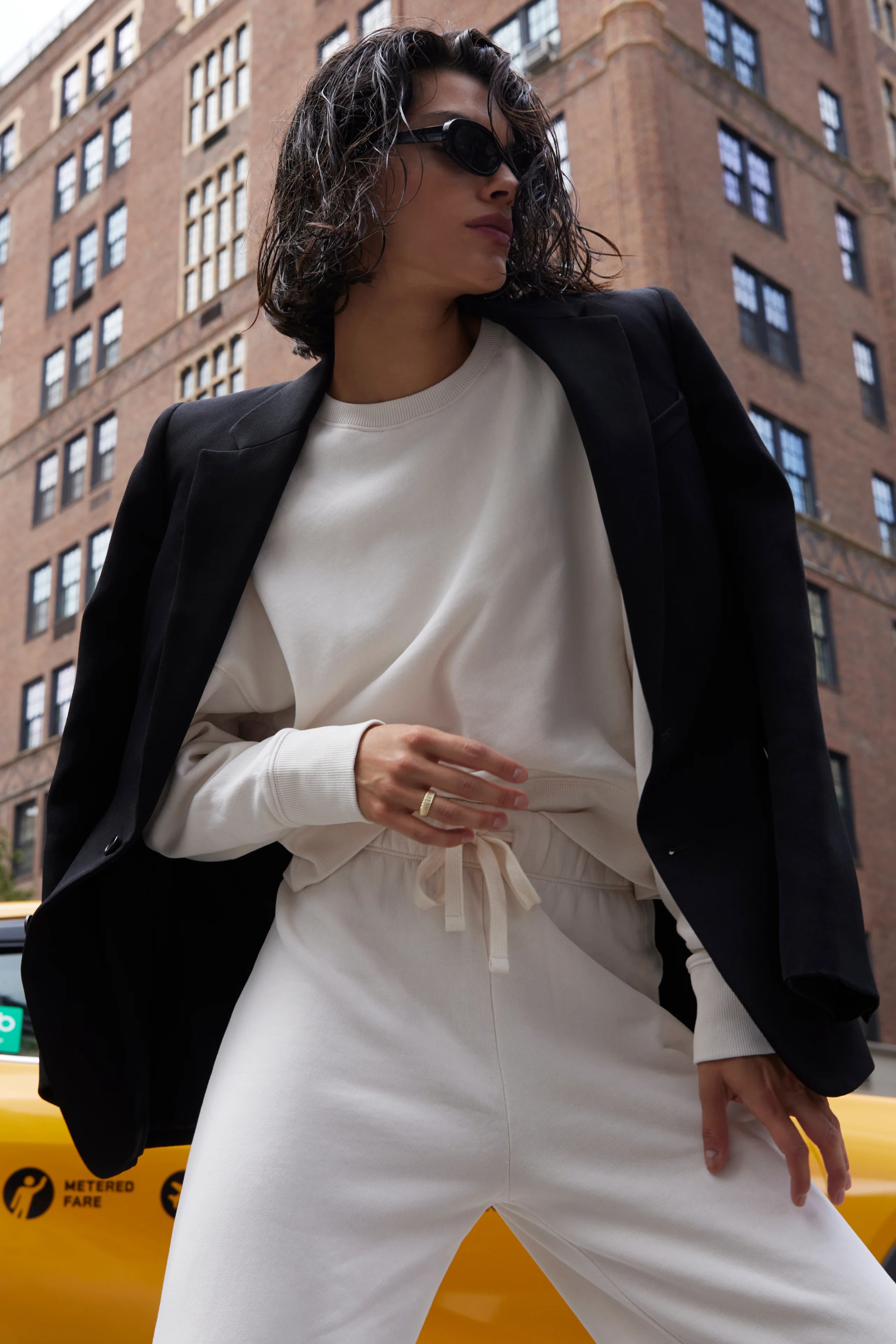 The Everyday Sweatpant in Cream - Image 5