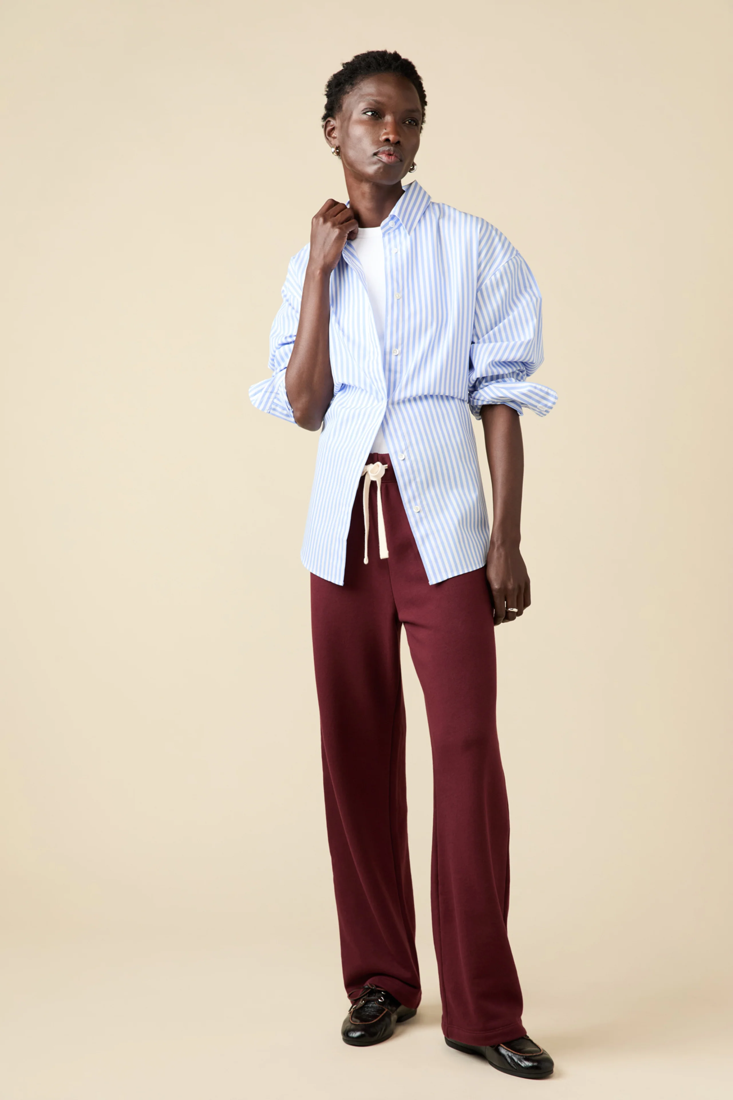 The Everyday Sweatpant in Wine - Image 3