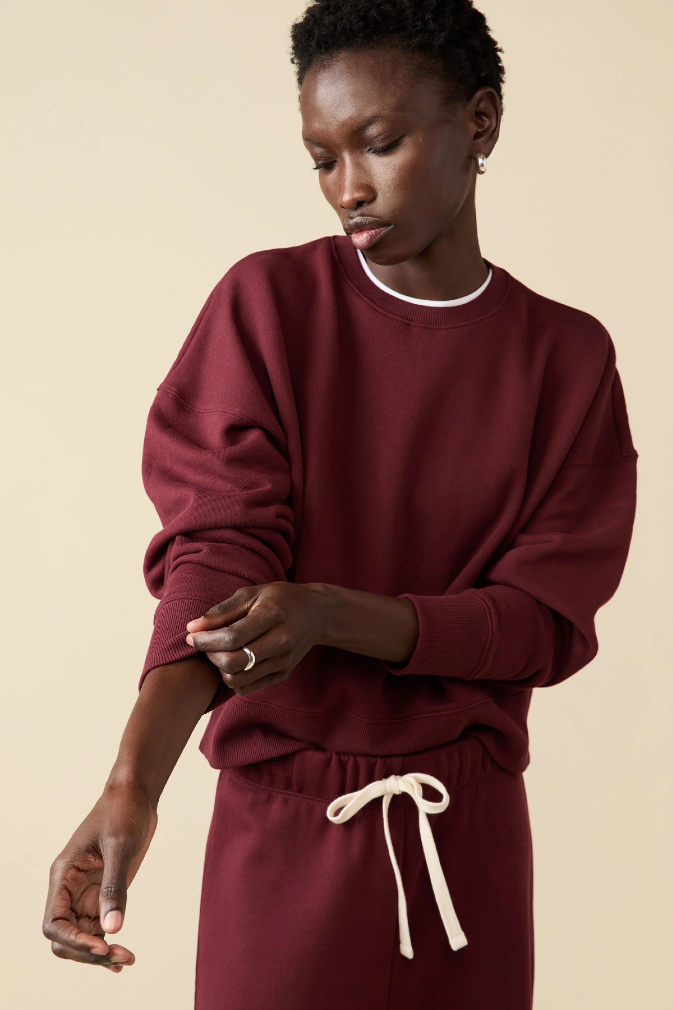 The Everyday Sweatshirt in Wine - Image 4