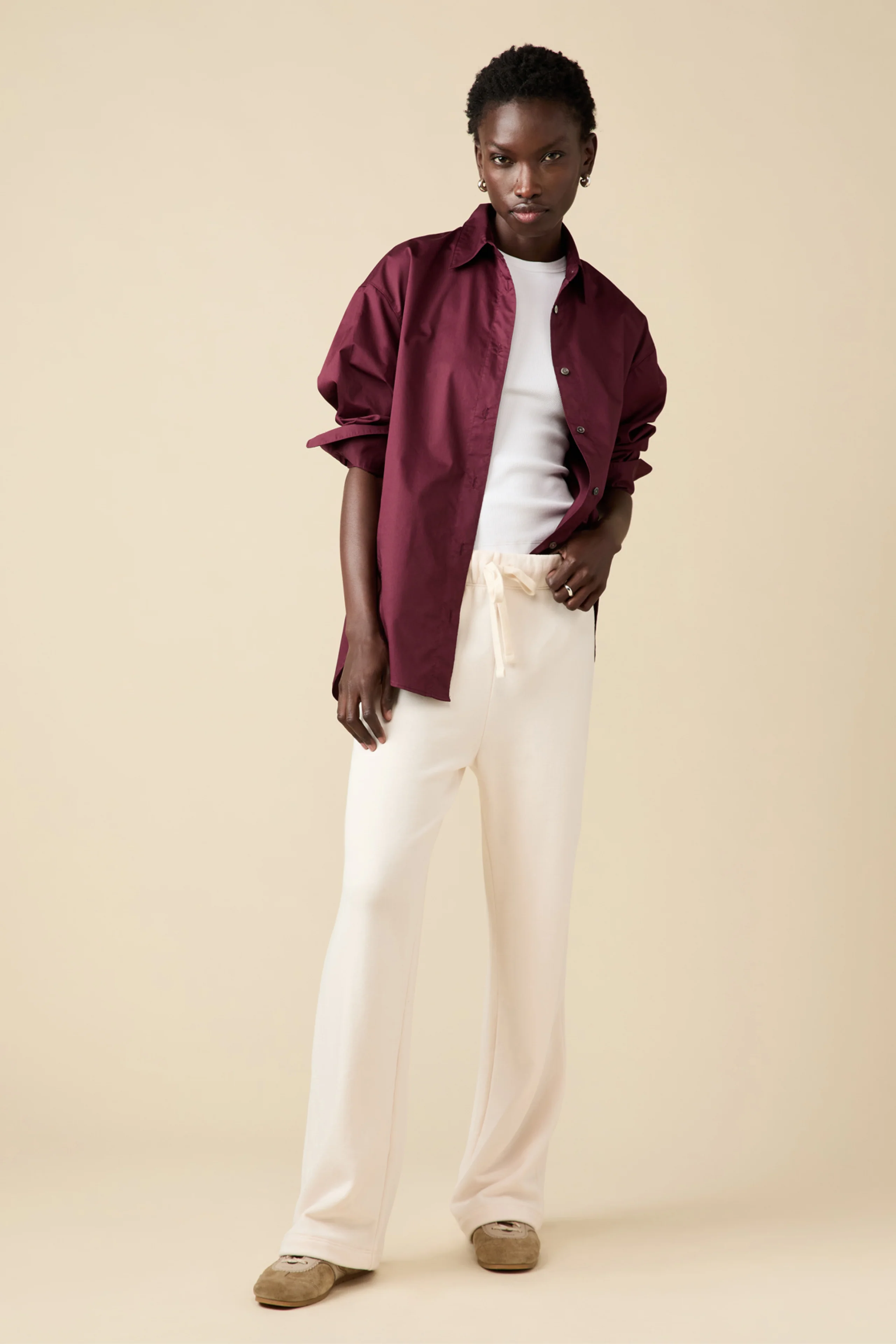 The Everything Shirt in Bordeaux - Image 3