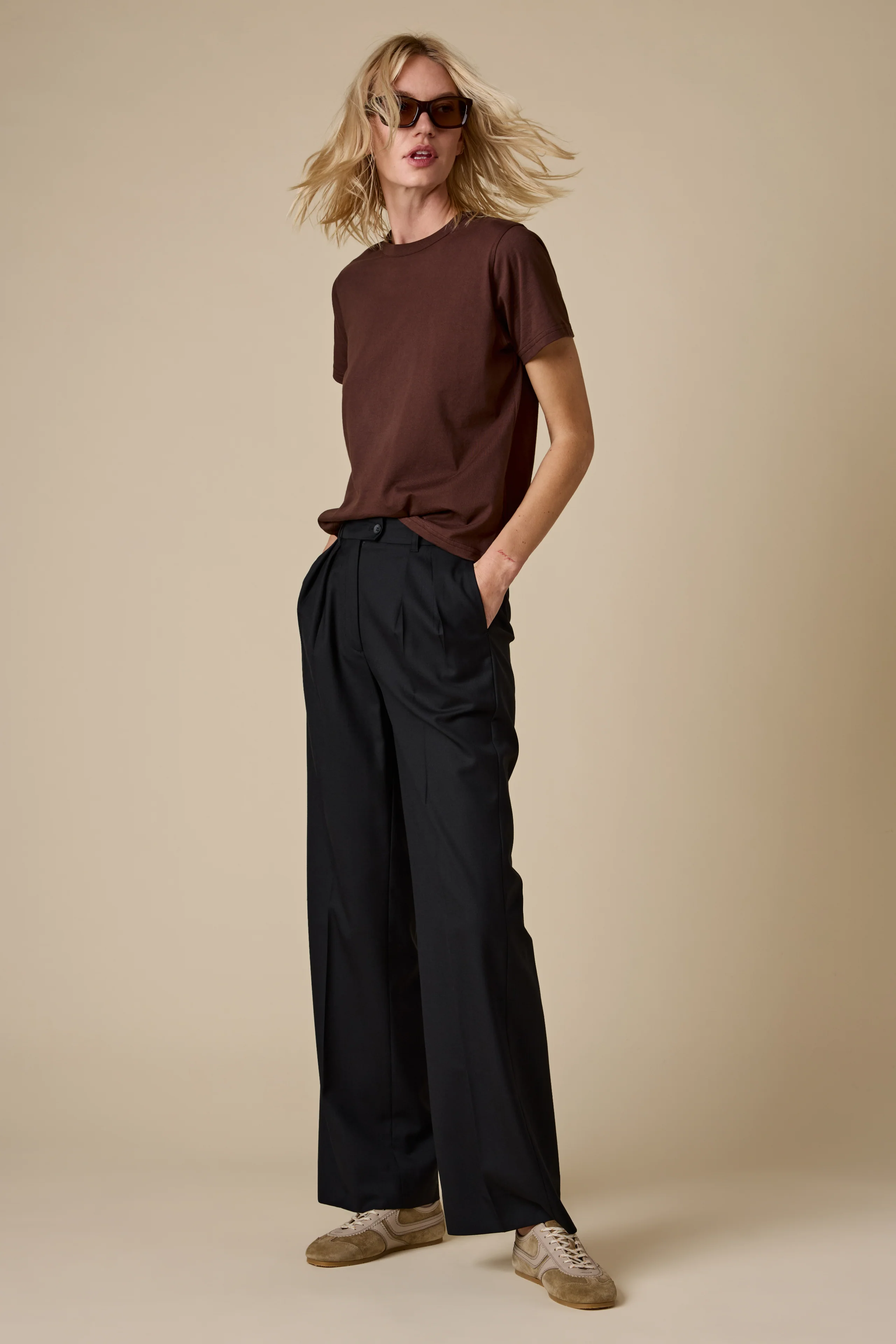 The Iconically Soft Perfect Tee in Chocolate - Image 6