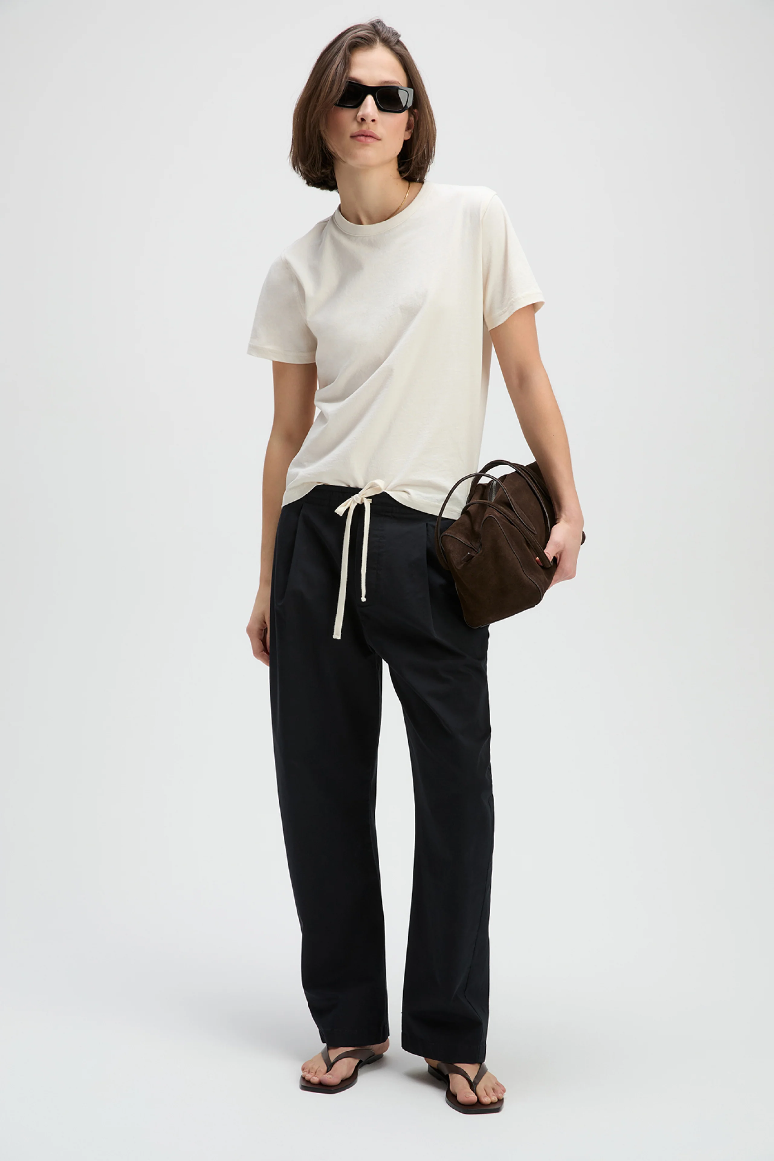 The Iconically Soft Perfect Tee In Cream - Image 3