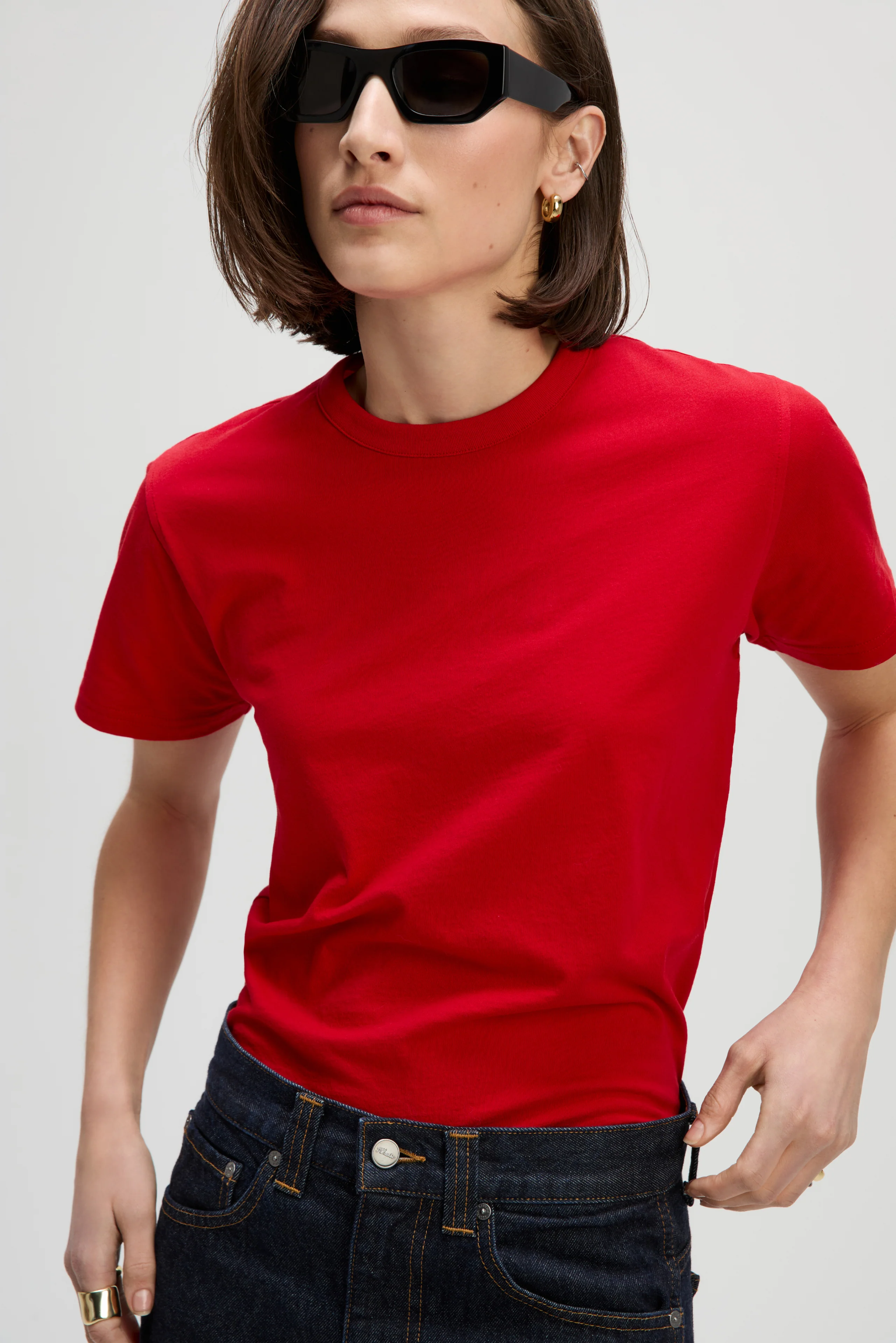 The Iconically Soft Perfect Tee in Iconic Red