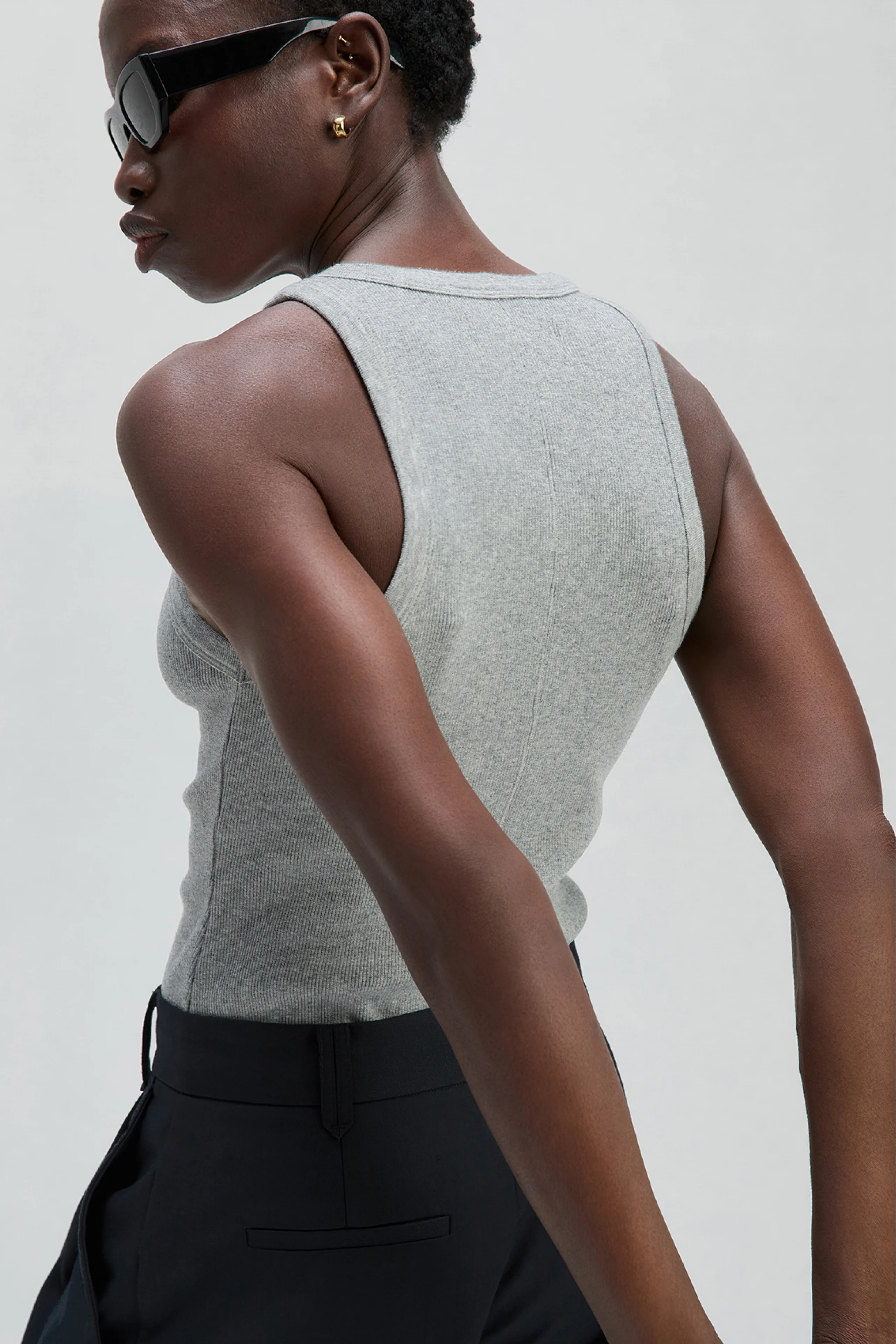 The Not So Basic Tank in Heather Grey - Image 4