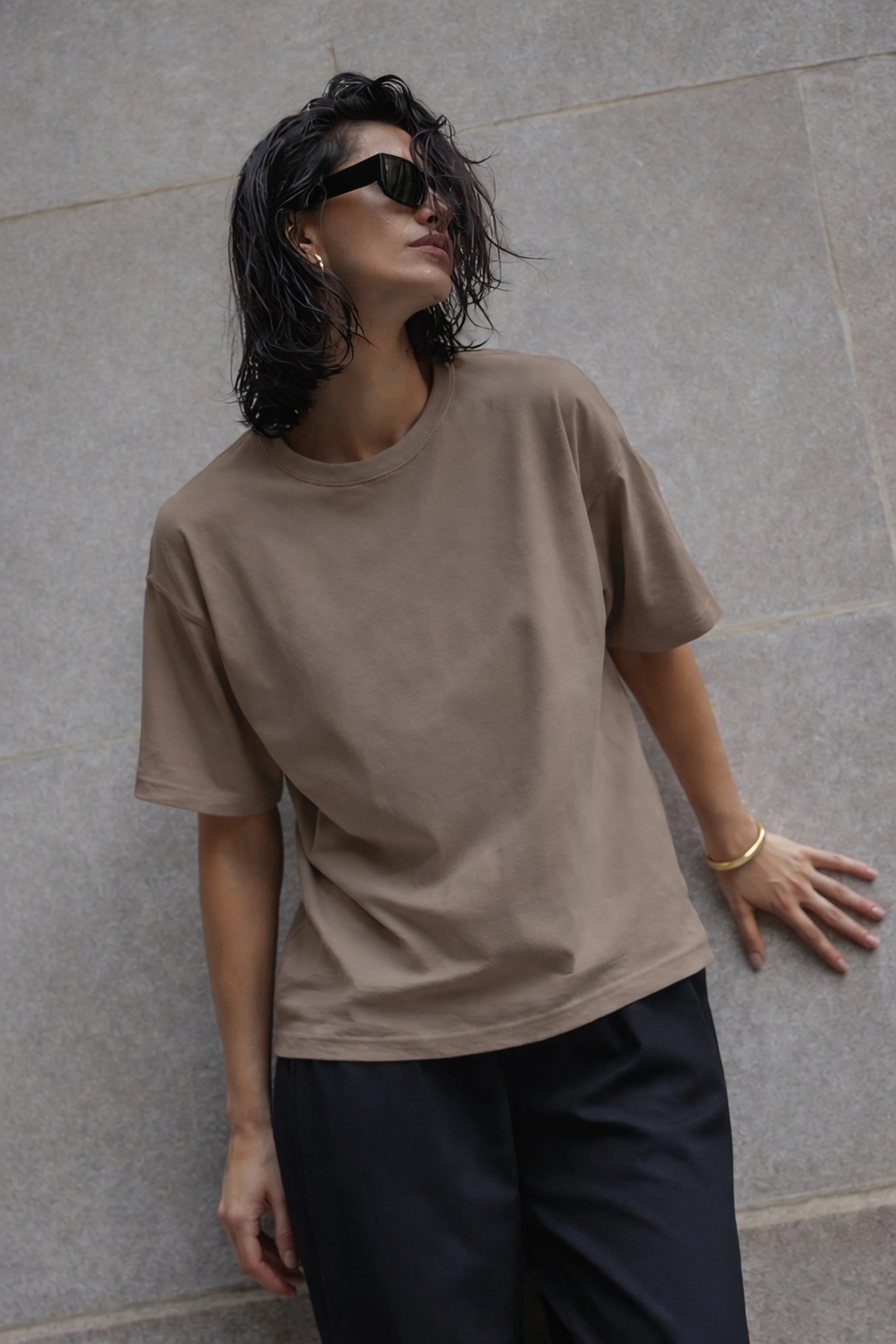The Oversized Tee in Stone - Image 2