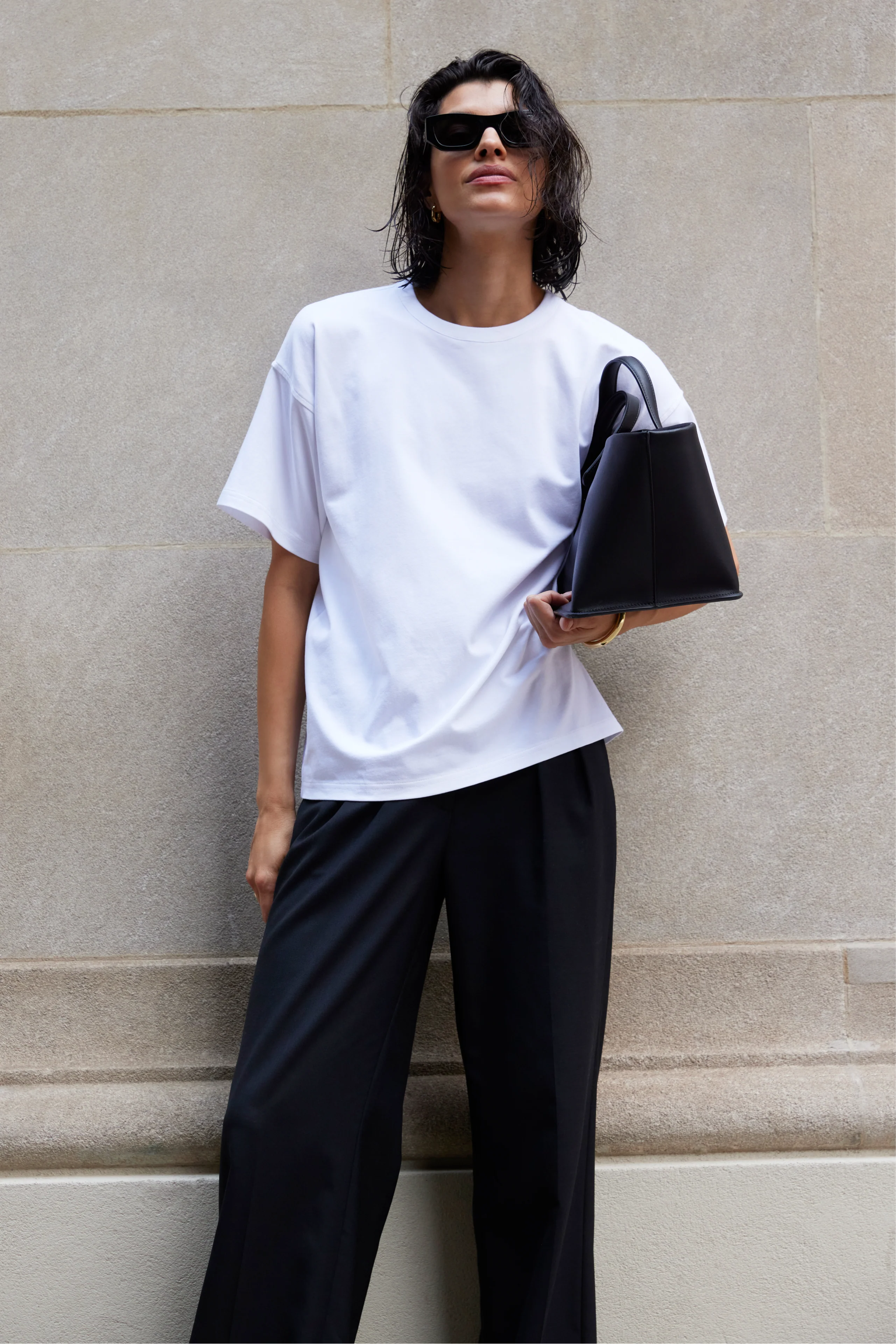 The Oversized Tee in White - Image 3