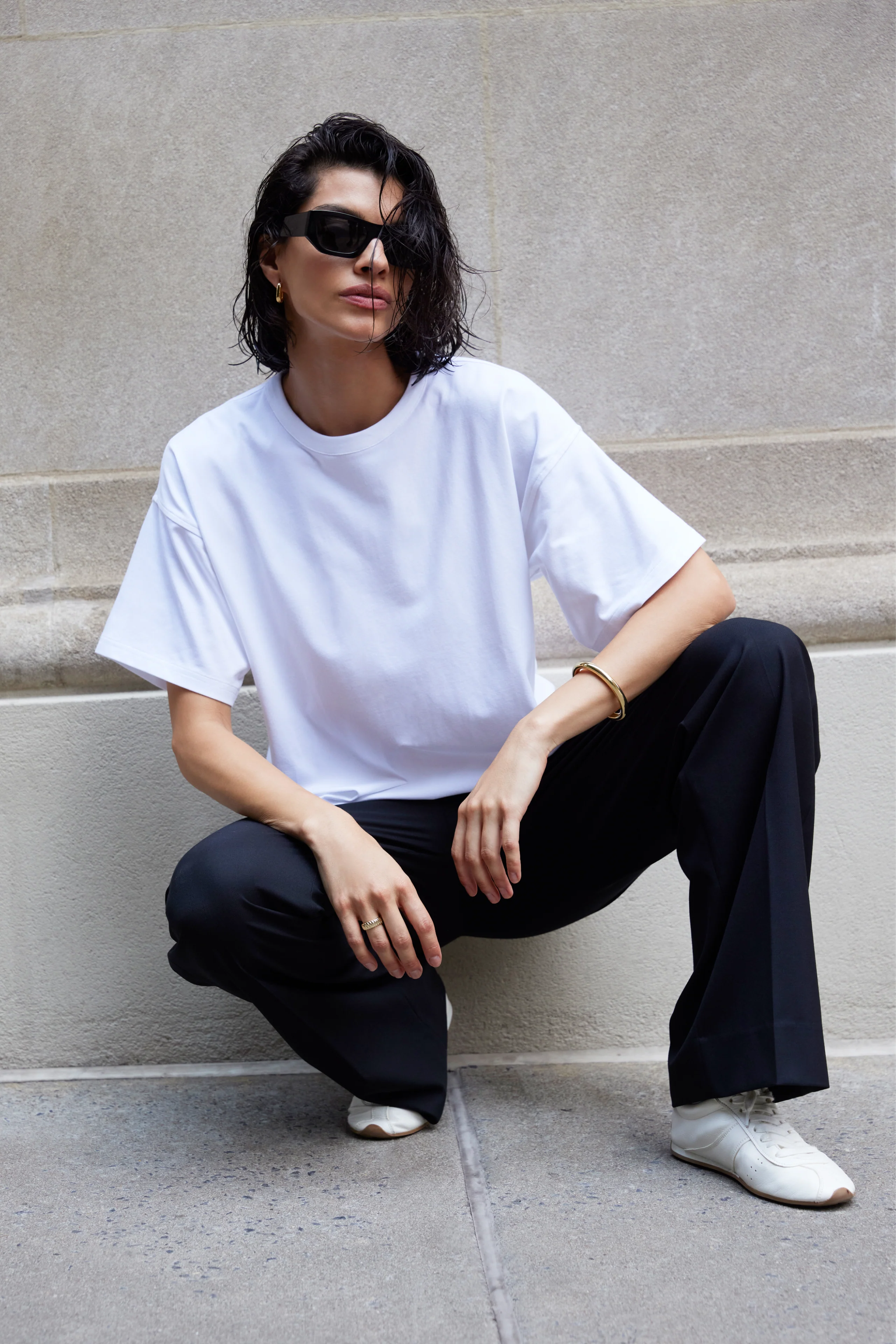 The Oversized Tee in White - Image 5