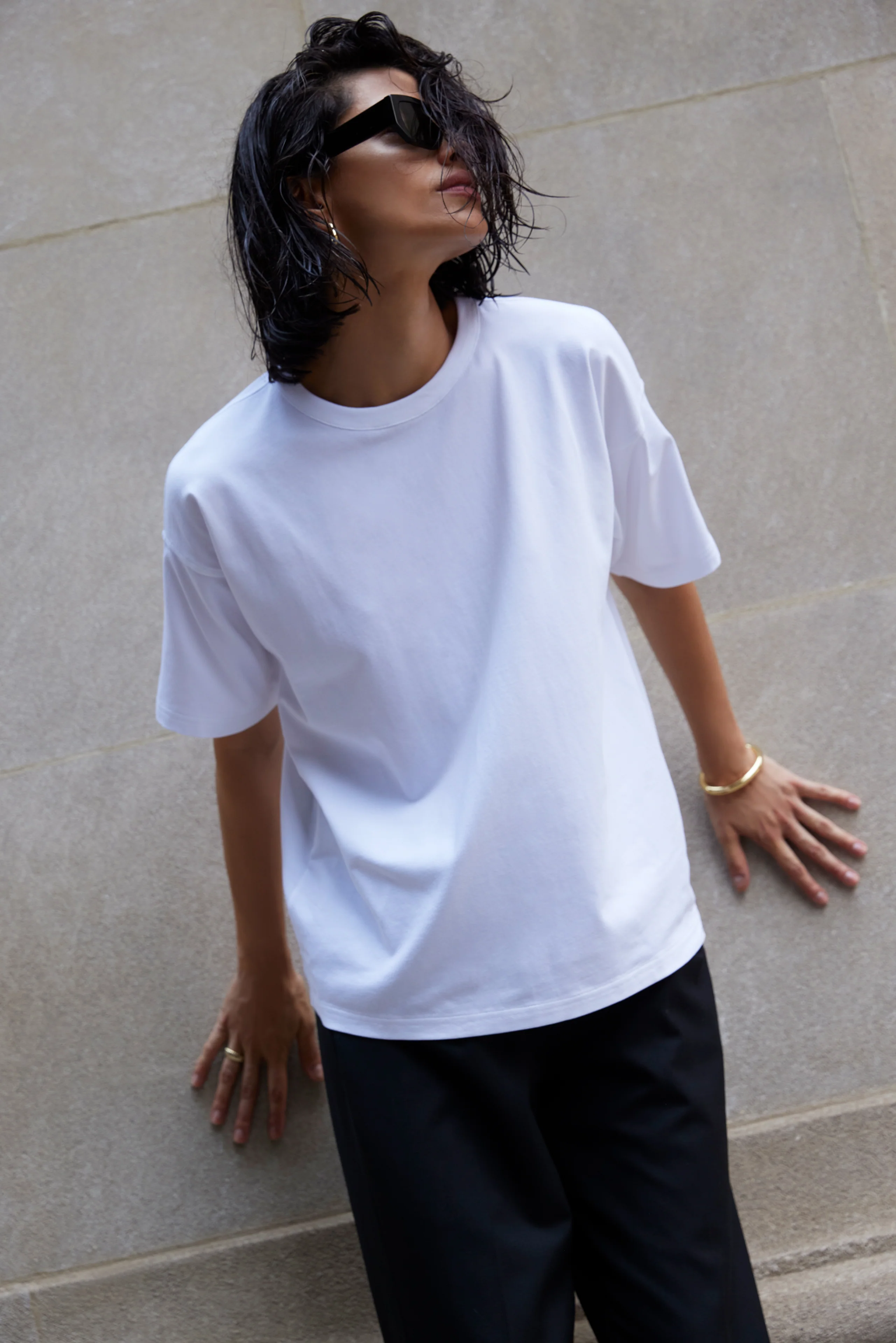 The Oversized Tee in White - Image 6