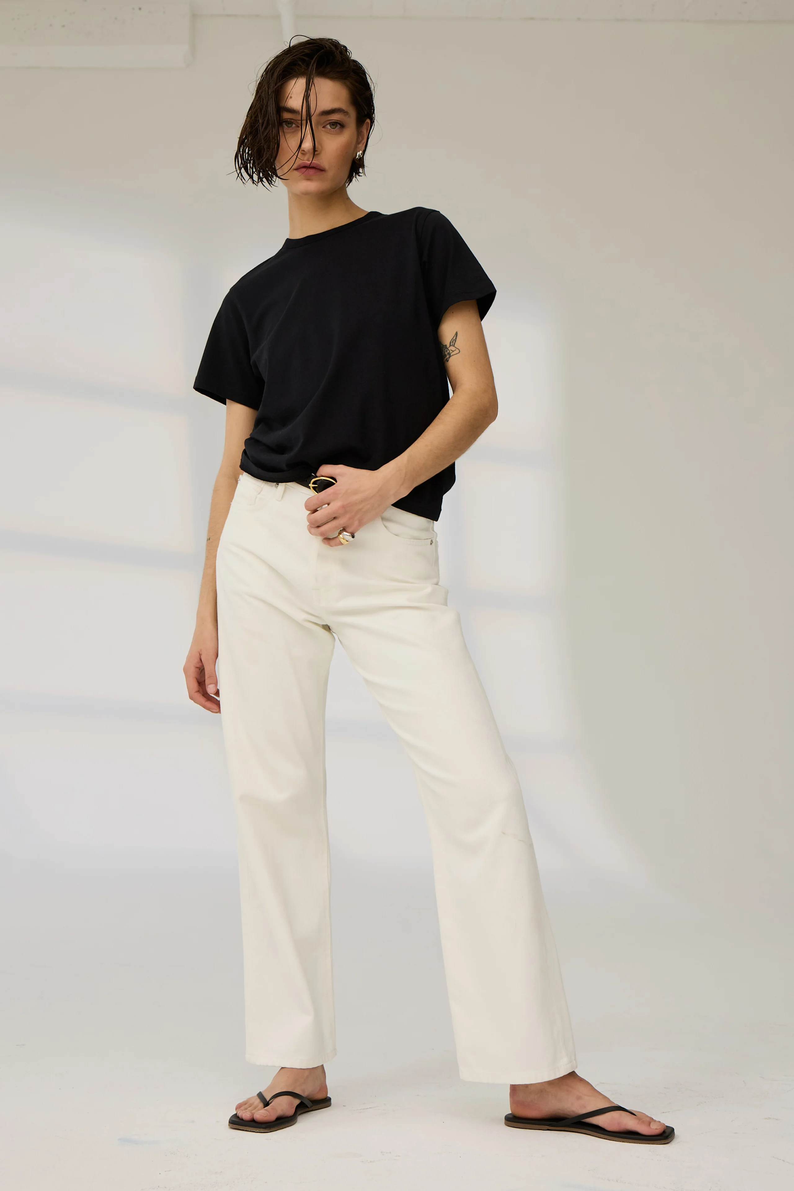 The Iconically Soft Perfect Tee in Black - Image 3