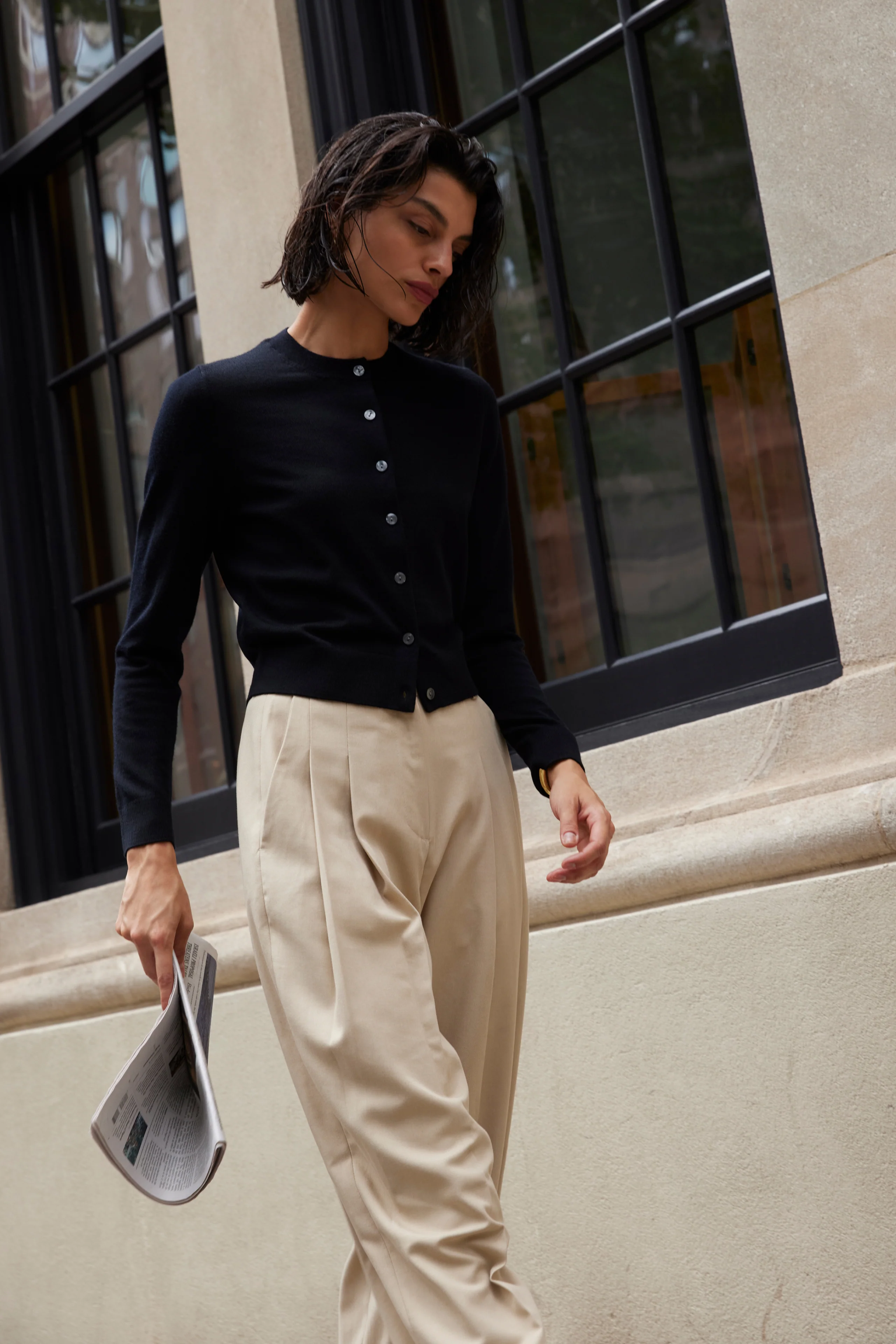 The Refined Cardi in Black - Image 6