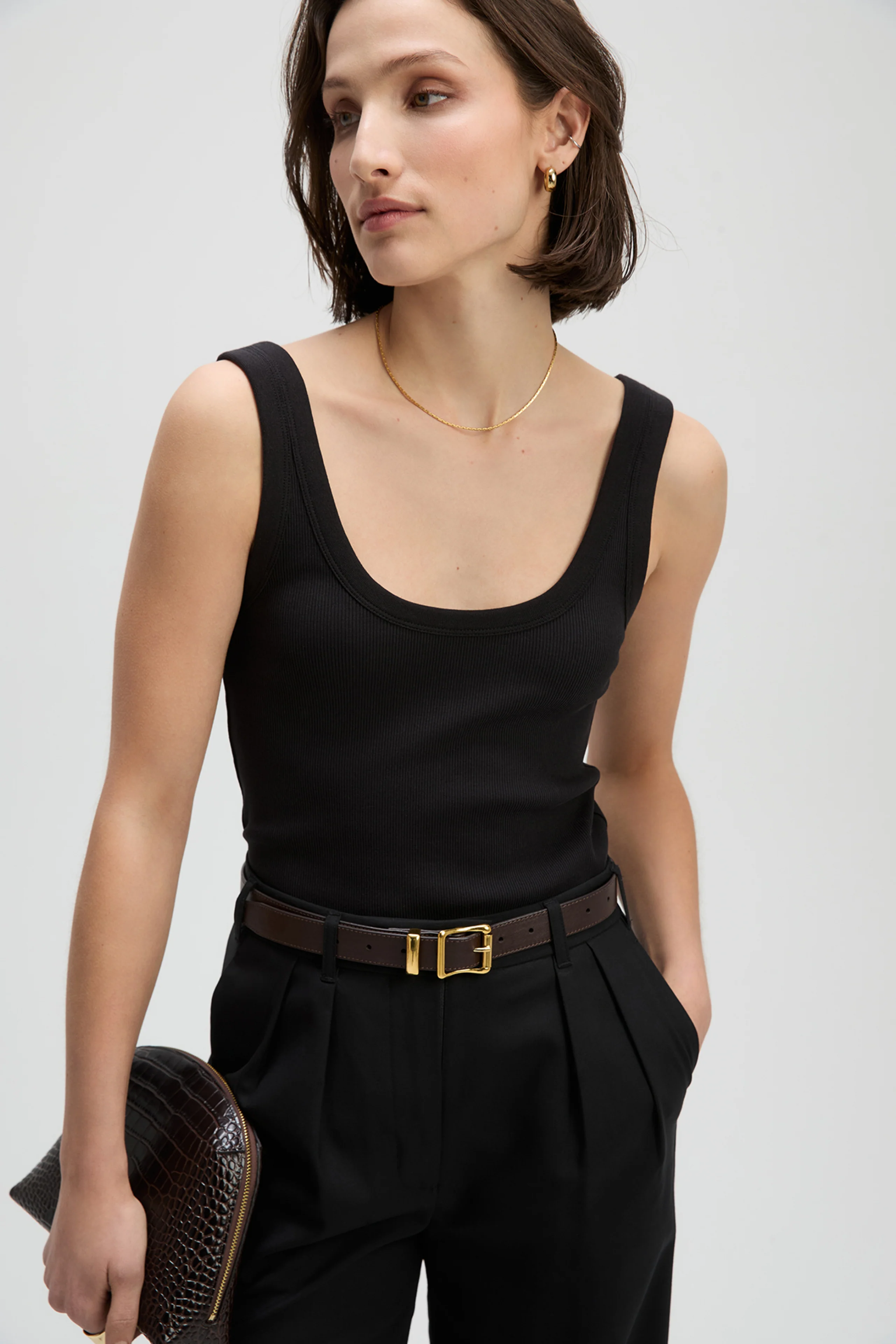 The Scoop It Up Tank in Black - Image 6