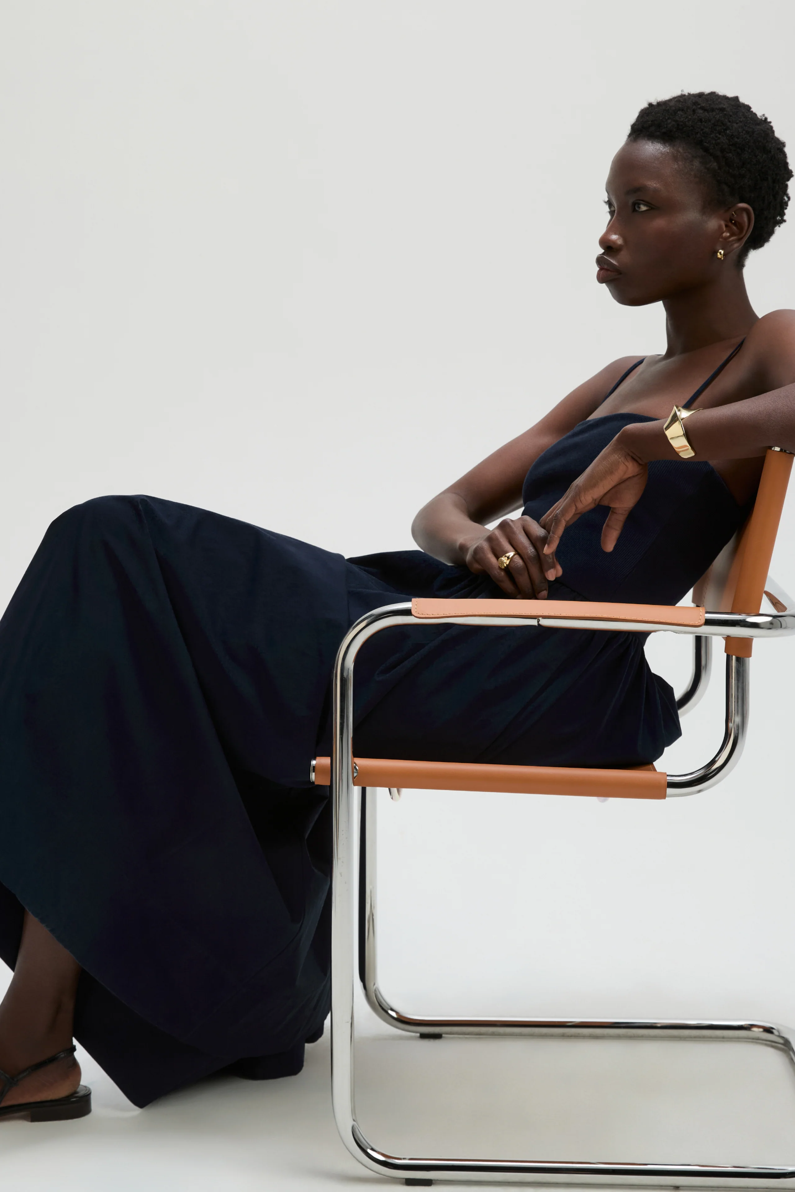 The Cami RSVP Dress in Navy - Image 6