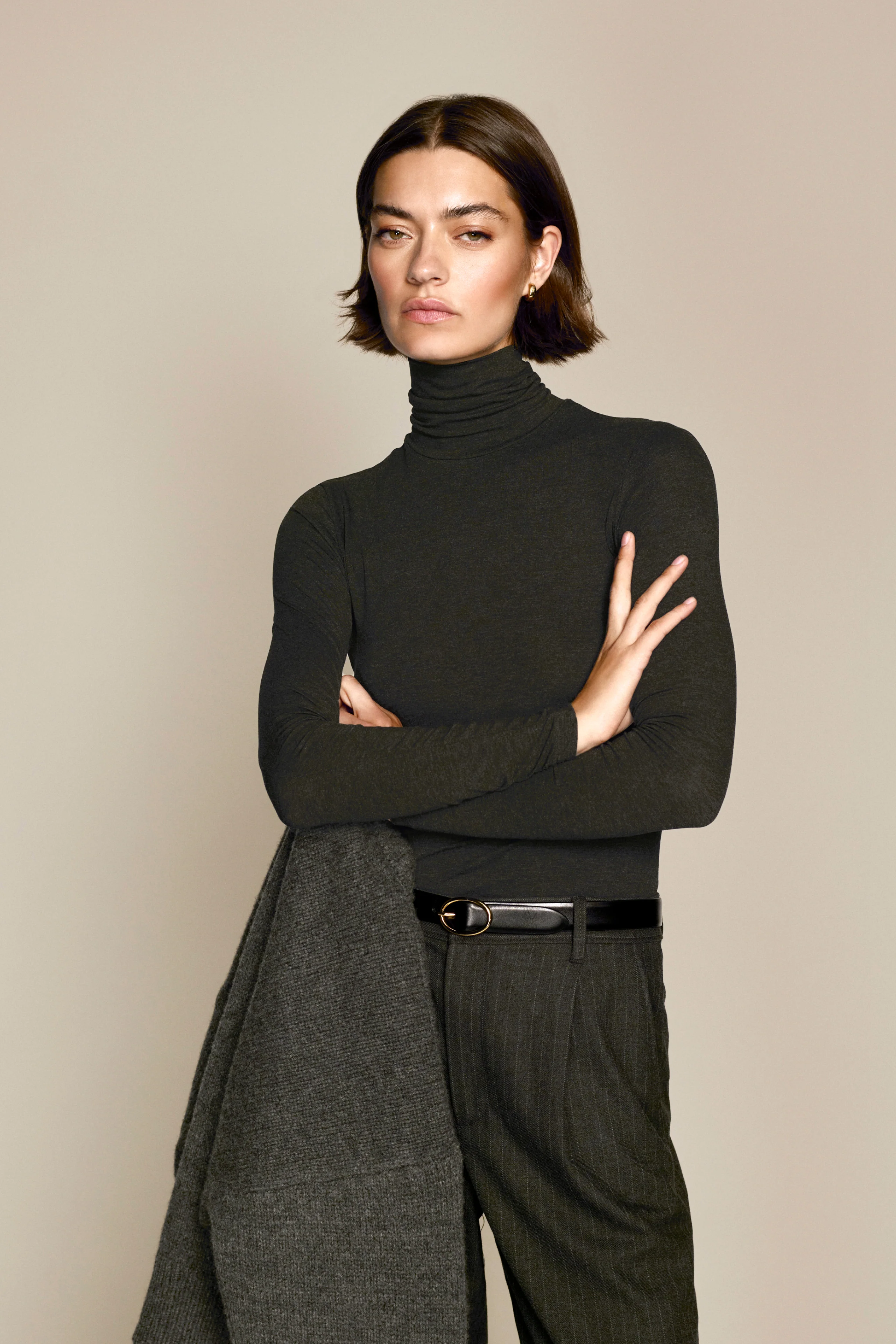The Turtleneck In Charcoal - Image 5